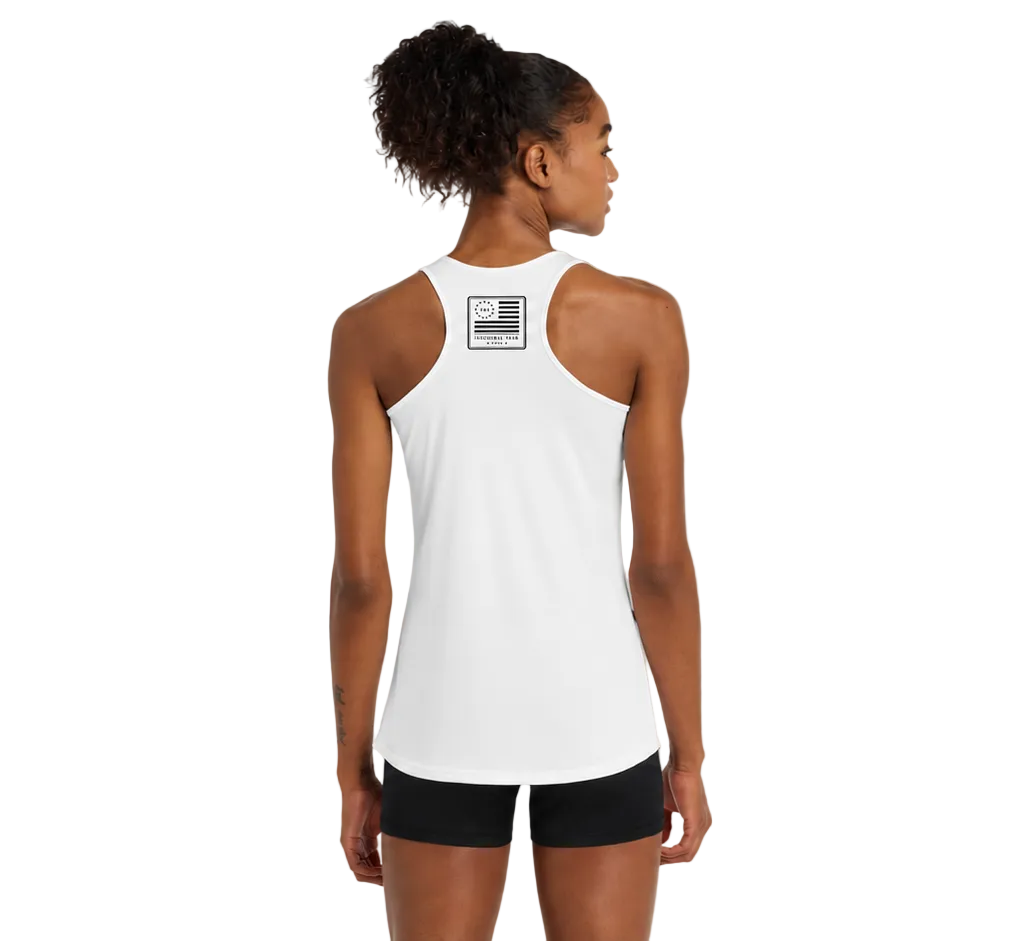 Join & Stride Racerback Tank — Americana Backyard Running Tank Top